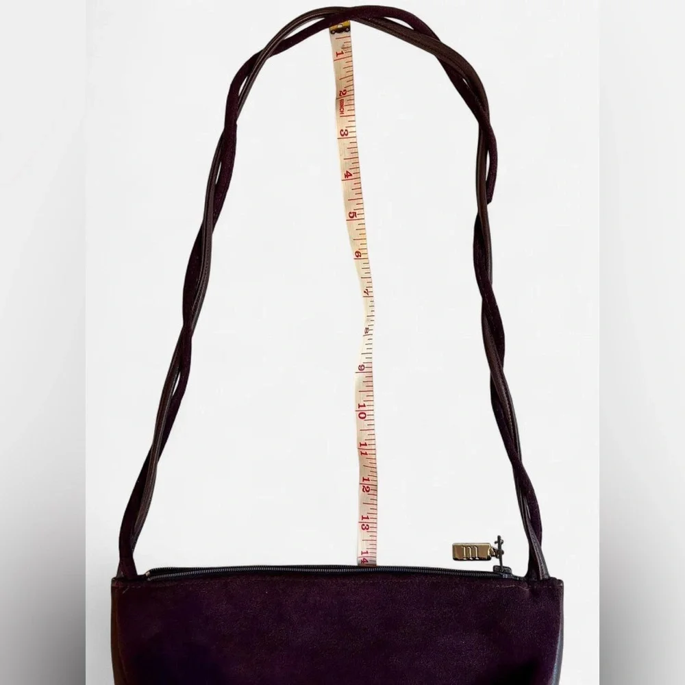 Vintage Margolin Suede Deep Purple Handbag - Picture 7 of 9